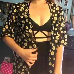 Daisy Shoppe Sunflower/Daisy Kimono